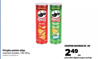 Real Canadian Superstore Pringles potato chips offer