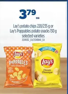 Real Canadian Superstore Lay's potato chips or lay's poppables potato snacks offer