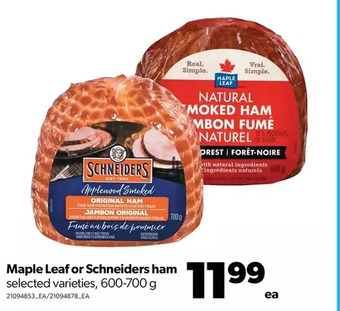 Real Canadian Superstore Maple leaf or schneiders ham offer