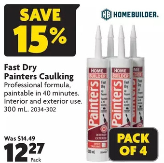 Home Hardware Fast dry painters caulking offer
