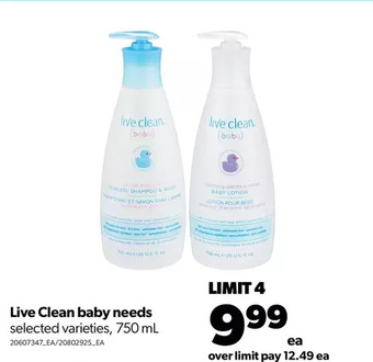 Real Canadian Superstore Live clean baby needs offer