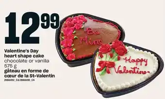 Independent Grocer Valentine's day heart shape cake offer