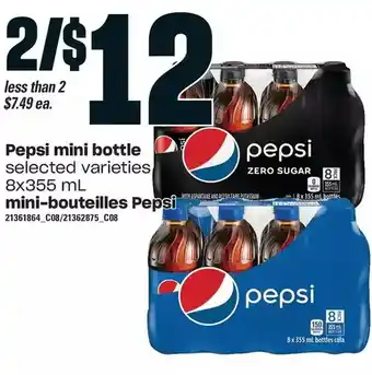 Independent Grocer Pepsi mini bottle offer