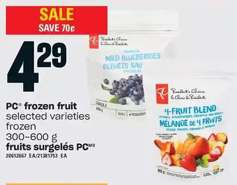 Independent Grocer Pc frozen fruit offer