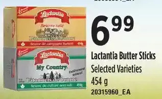 Independent Grocer Lactantia butter sticks offer