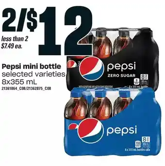 Zehrs Markets Pepsi mini bottle offer