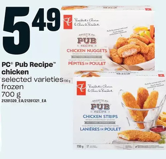 Loblaws Pc pub recipe chicken offer