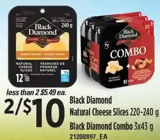 Loblaws Black diamond natural cheese slices | black diamond combo offer