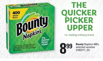 Loblaws Bounty napkins offer
