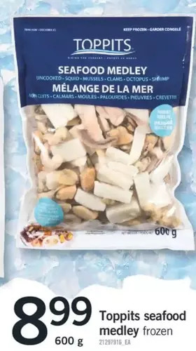 Fortinos Toppits seafood medley offer