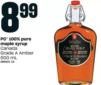 Loblaws Pc 100% pure maple syrup offer