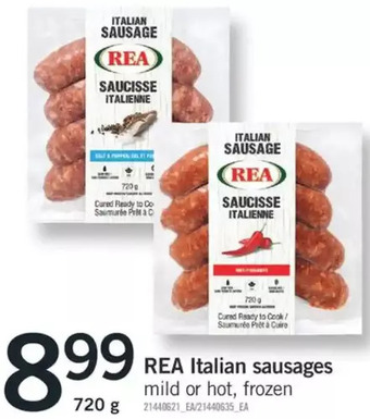 Fortinos Rea italian sausages offer