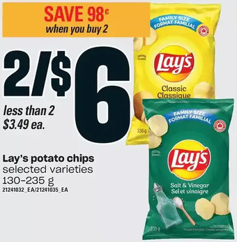 Loblaws Lay's potato chips offer