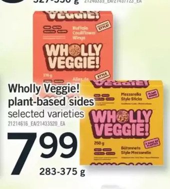 Fortinos Wholly veggie! plant-based sides offer