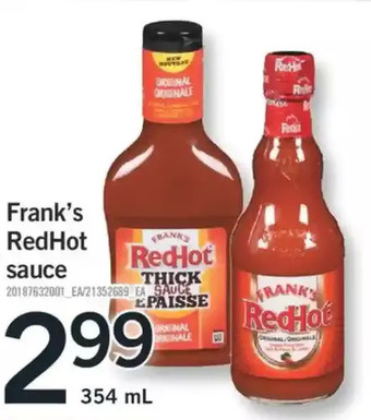 Fortinos Frank's redhot sauce offer