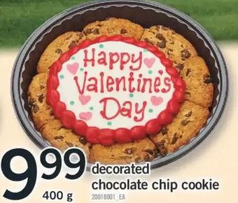 Fortinos Decorated chocolate chip cookie offer