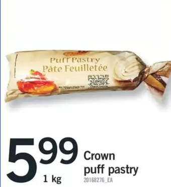 Fortinos Crown puff pastry offer