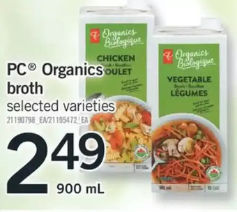 Fortinos Pc organics broth offer