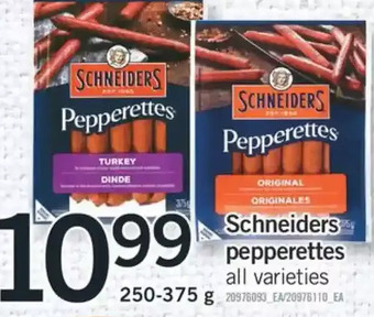 Fortinos Schneiders pepperettes offer