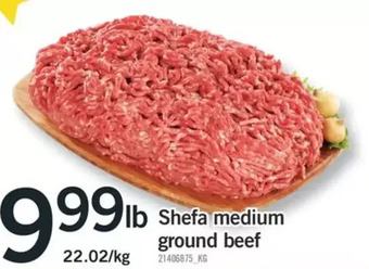 Fortinos Shefa medium ground beef offer