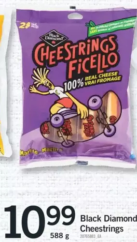 Fortinos Black diamond cheestrings offer