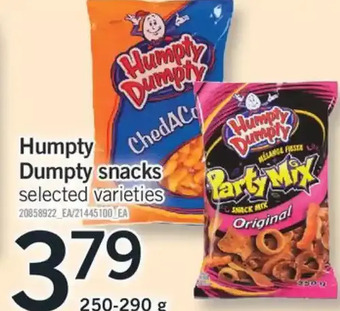 Fortinos Humpty dumpty snacks offer