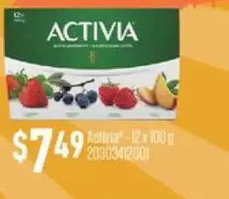 Fortinos Activia offer