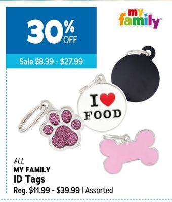 Ren’s Pets Depot All my family id tags offer