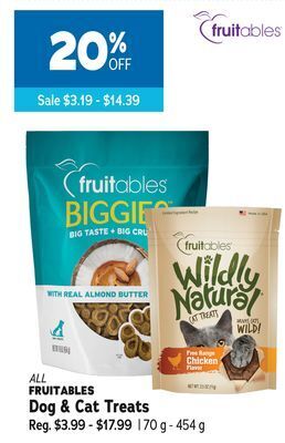 Ren’s Pets Depot All fruitables dog & cat treats offer