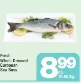 Highland Farms Fresh whole dressed european sea bass offer