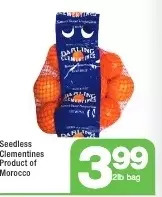 Highland Farms Seedless clementines offer