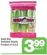 Highland Farms Andy boy romaine hearts offer