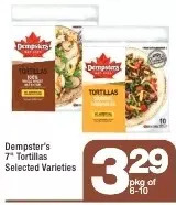 Highland Farms Dempster's 7" tortillas offer
