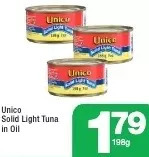 Highland Farms Unico solid light tuna in oil offer