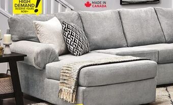 Leon's Jupiter 4-piece sectional with left-facing chaise - ash offer