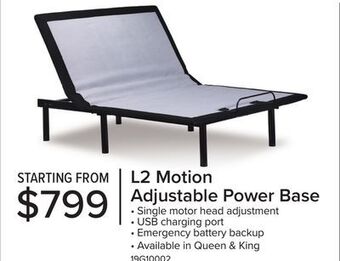 Leon's L2 motion queen adjustable base offer