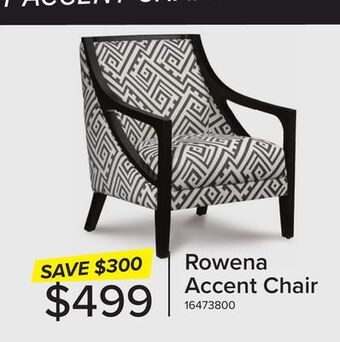 Leon's Rowena accent chair - white and grey offer