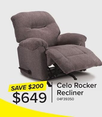 Leon's Celo rocker recliner - light brown offer