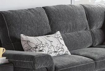 Leon's Serafina 4-piece sectional with left facing pop-up bed - charcoal offer
