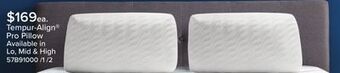 Leon's Tempur-pedic tempur-align prolo pillow offer