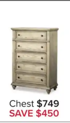 Leon's Emma chest - oak offer