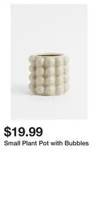 H&M Small plant pot with bubbles offer