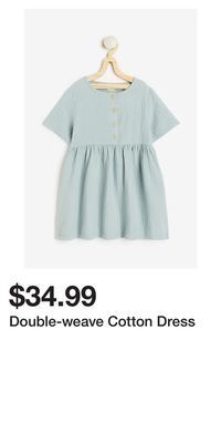 H&M Double-weave cotton dress offer