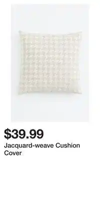 H&M Jacquard-weave cushion cover offer