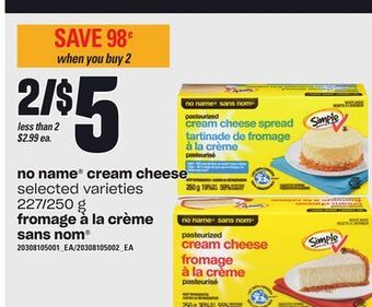 Independent City Market Fromage à la crème sans nom®, 227/250 g offer