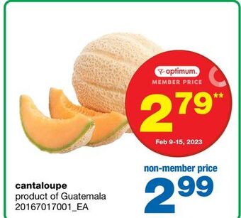 Wholesale Club Cantaloupe offer