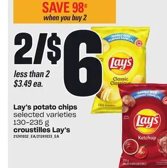Independent City Market Croustilles lay's, 130-235 g offer