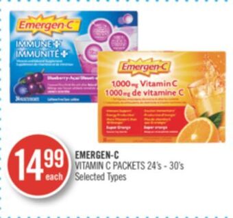 Shoppers Drug Mart Emergen-c vitamin c packets offer