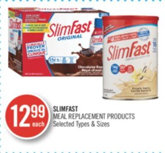 Shoppers Drug Mart Slimfast meal replacement products offer