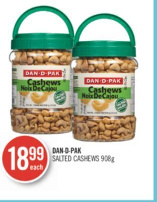 Shoppers Drug Mart Dan·d·pak salted cashews offer